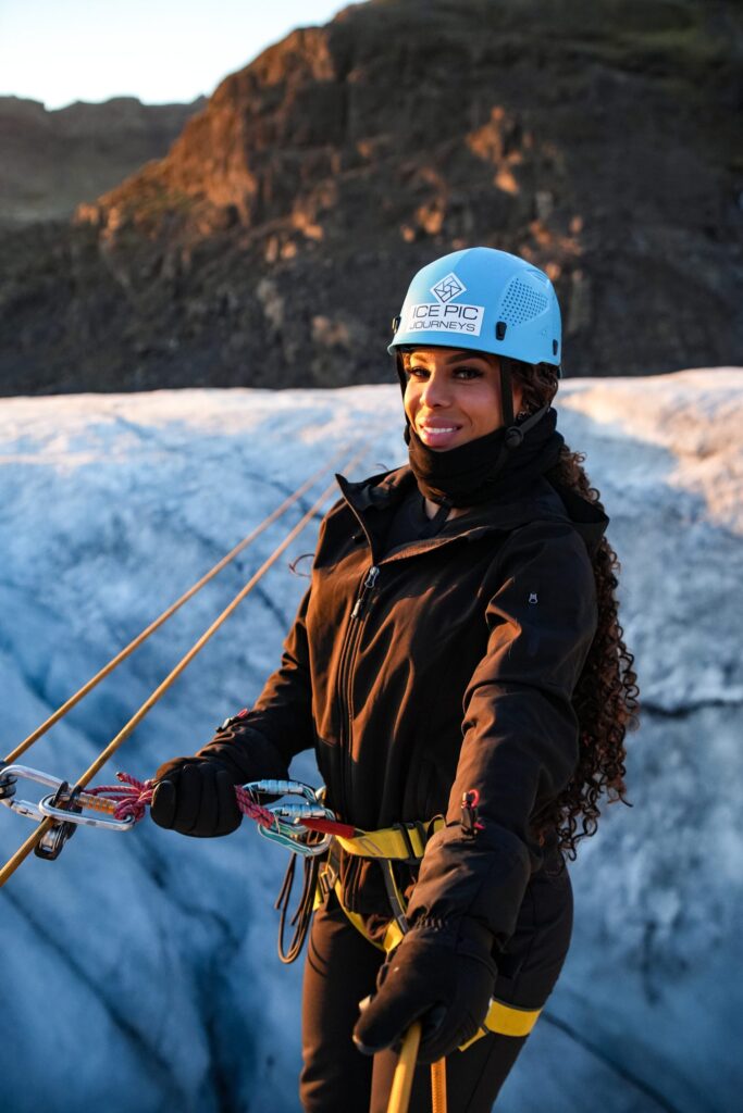 Zip Line on Glacier